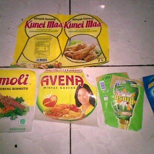 Terima Selofan minyak refill bekas pabrik atau pungutan yang masih ada sisah minyaknya diterima