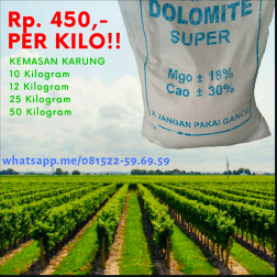Kapur Pupuk Dolomite