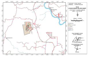 lahan sawit dan tanah kosong kalimantan  1190 ha dan 50 ha.