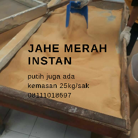 Jahe Merah instan serbuk