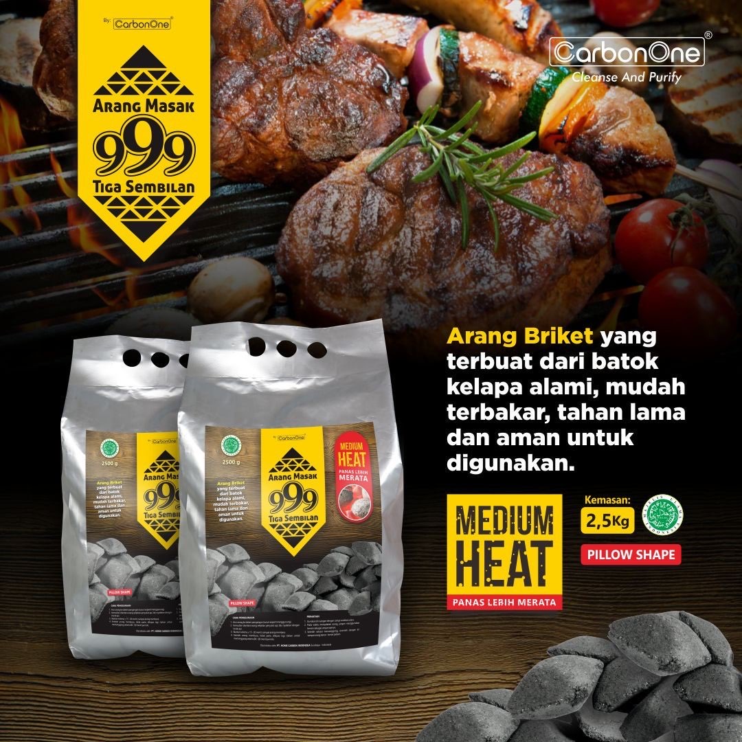 ARANG BRIKET PILLOW BBQ 2,5 KG