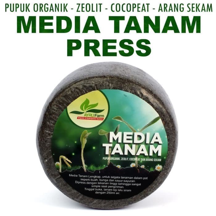 Media Tanam Press Pupuk Organik 4 Komposisi Press Praktis Pembibitan