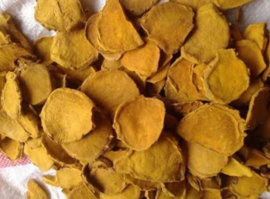 Temulawak rajang kering