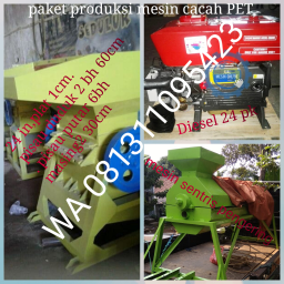 mesin pencacah PET satu paket