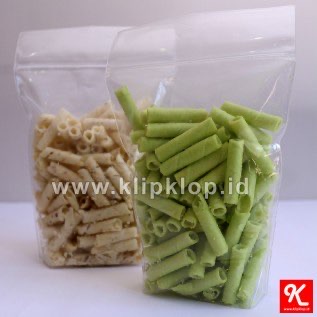 14x22cm Plastik Kemasan Berdiri + Klip (Stand up Pouch + Zipper Lock) - minim order 4paket