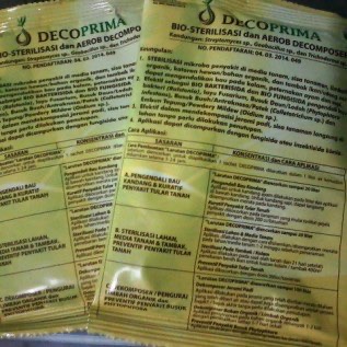 Dekomposer, Fungisida, dan Bakterisida Hayati Anti Busuk dan Layu Decoprima