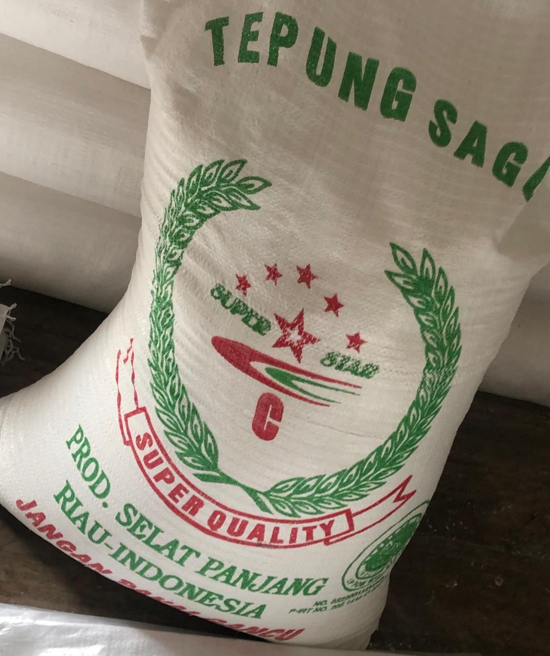 Tepung sagu Riau meranti