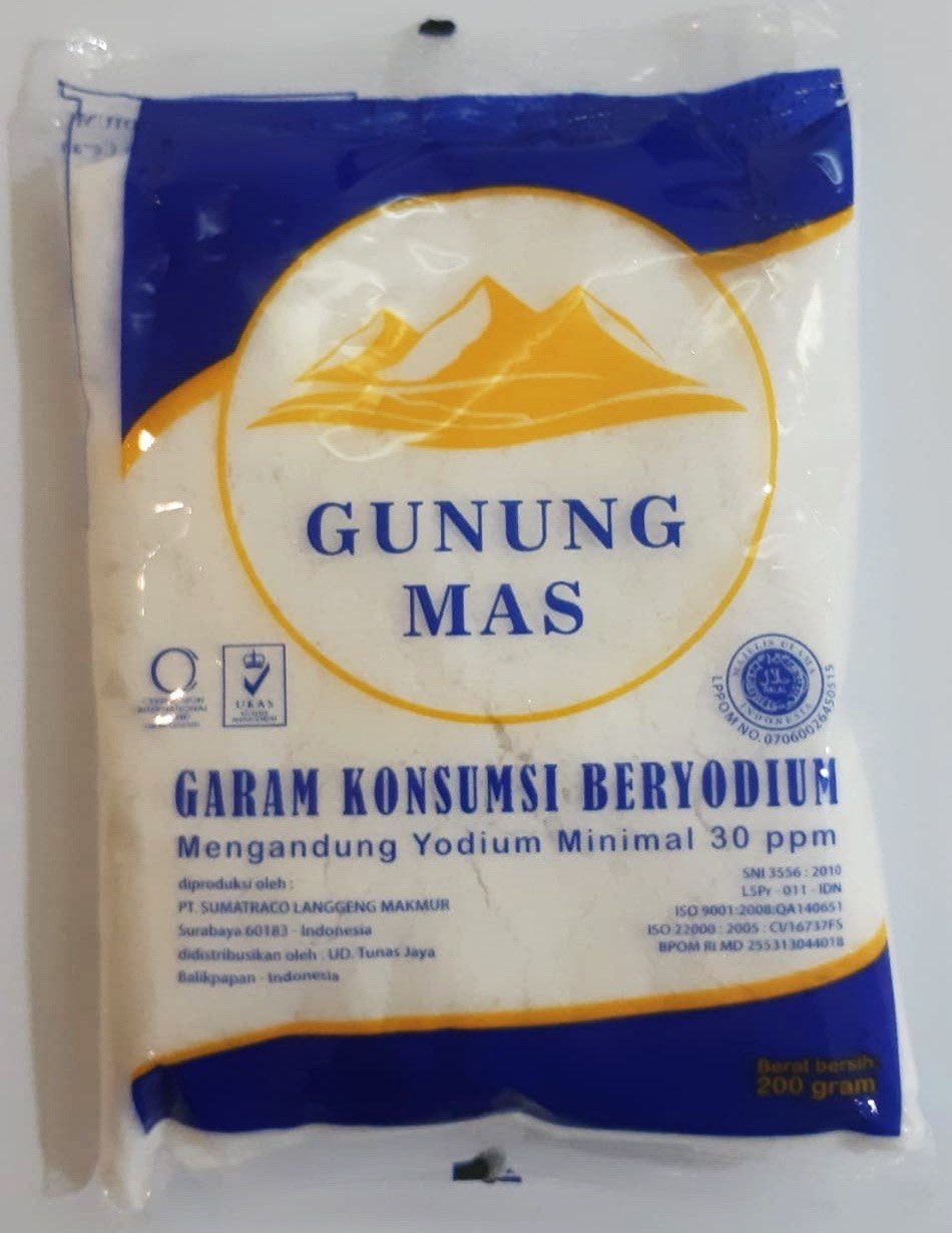 Jual grosir garam halus merk gunung mas & rusa