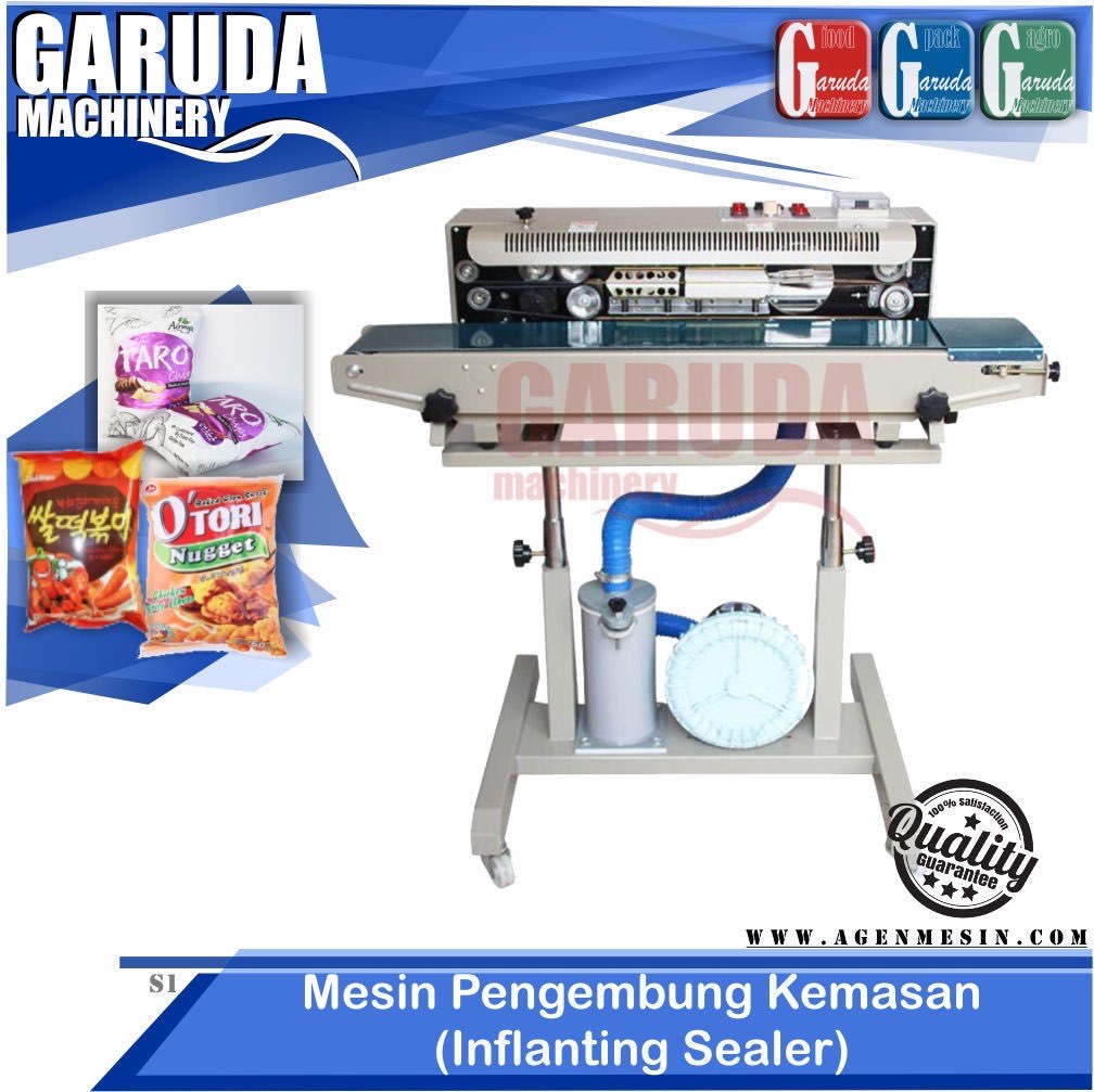 Mesin Pengembung Kemasan Otomatis (Continuous Inflating Sealer)