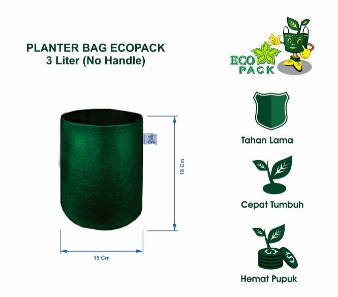 Planter Bag 3 Liter HDPE