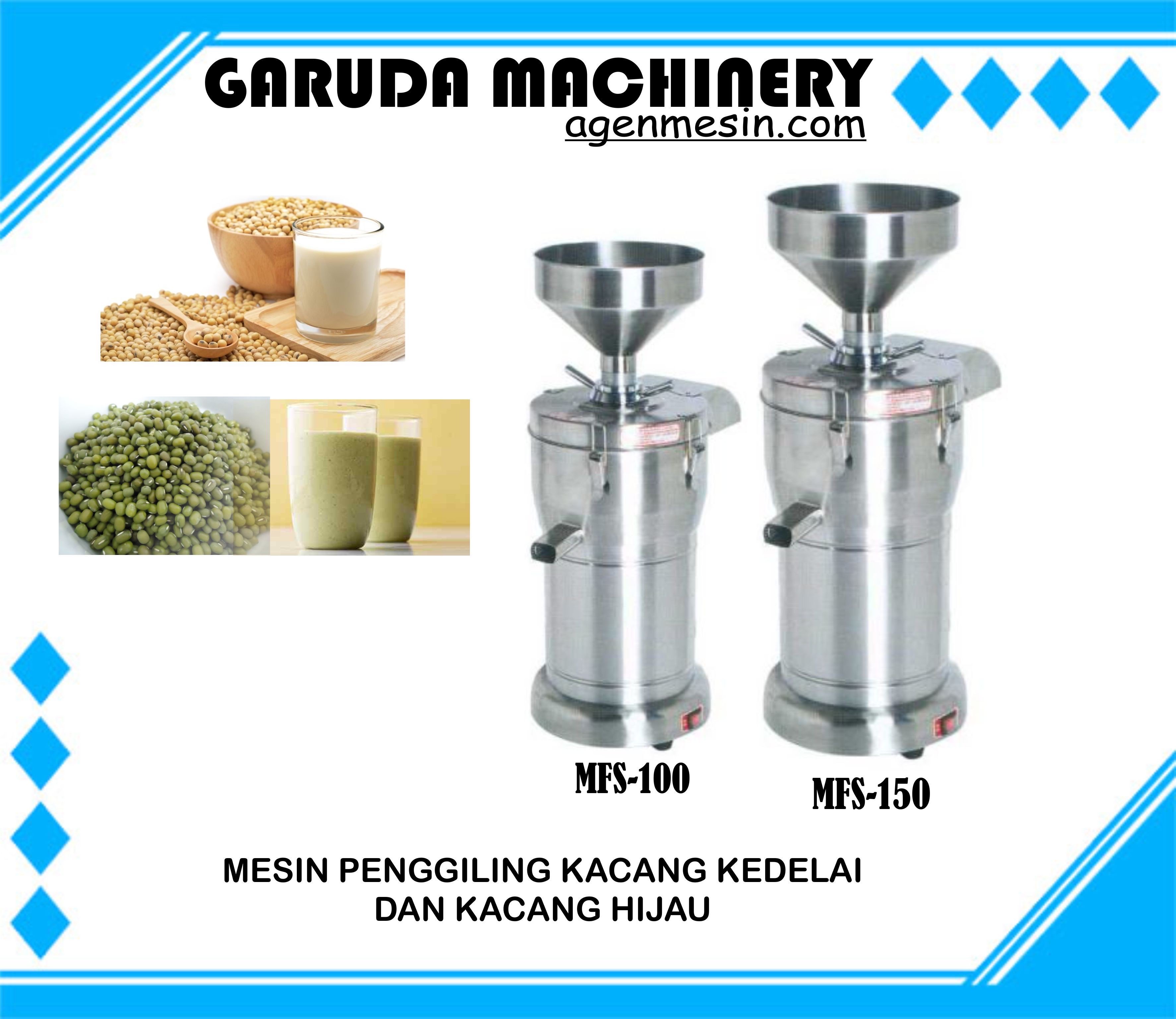 Mesin Penggiling Kacang Kedelai Dan Kacang Hijau MFS - 100 & MFS - 15