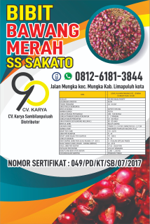 Bibit Bawang Merah varetas SS sakato