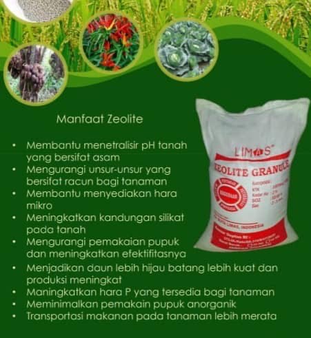 Pupuk "LIMAS" Zeolite Granular