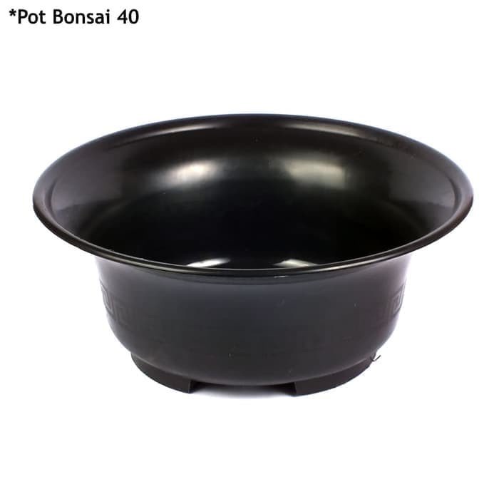 Pot Bonsai Plastik Hitam 40