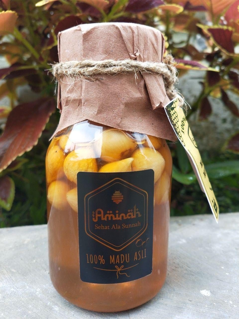 Madu Cair dicampur Bawang Putih Tunggal 350 gram