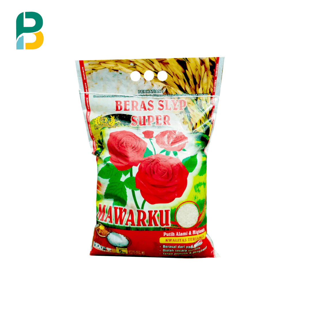 Beras Slyp Super Mawarku 5kg Beras Putih Murah
