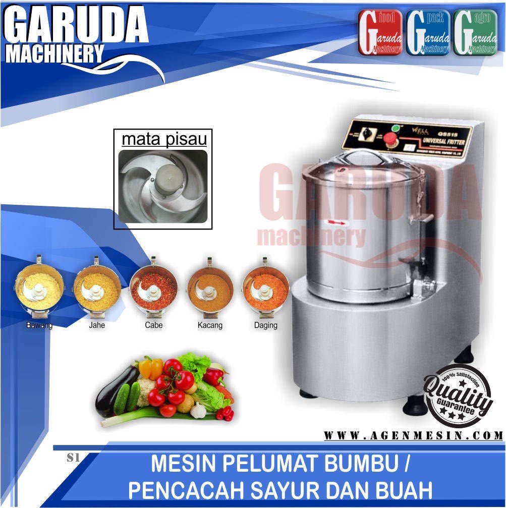 Mesin Pelumat/Pencacah Sayuran,Buah, daging (UNIVERSAL FRITTER)