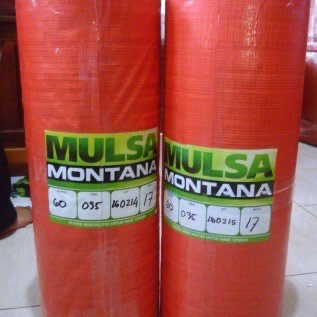 Mulsa Plastik Hitam Perak Merk Montana High Quality