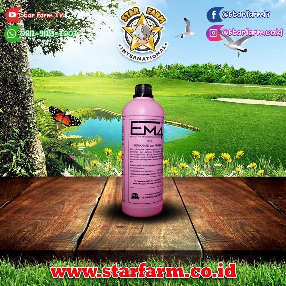 EM4 PERIKANAN Probiotik Untuk Segala Hewan Laut - Star Farm Bogor