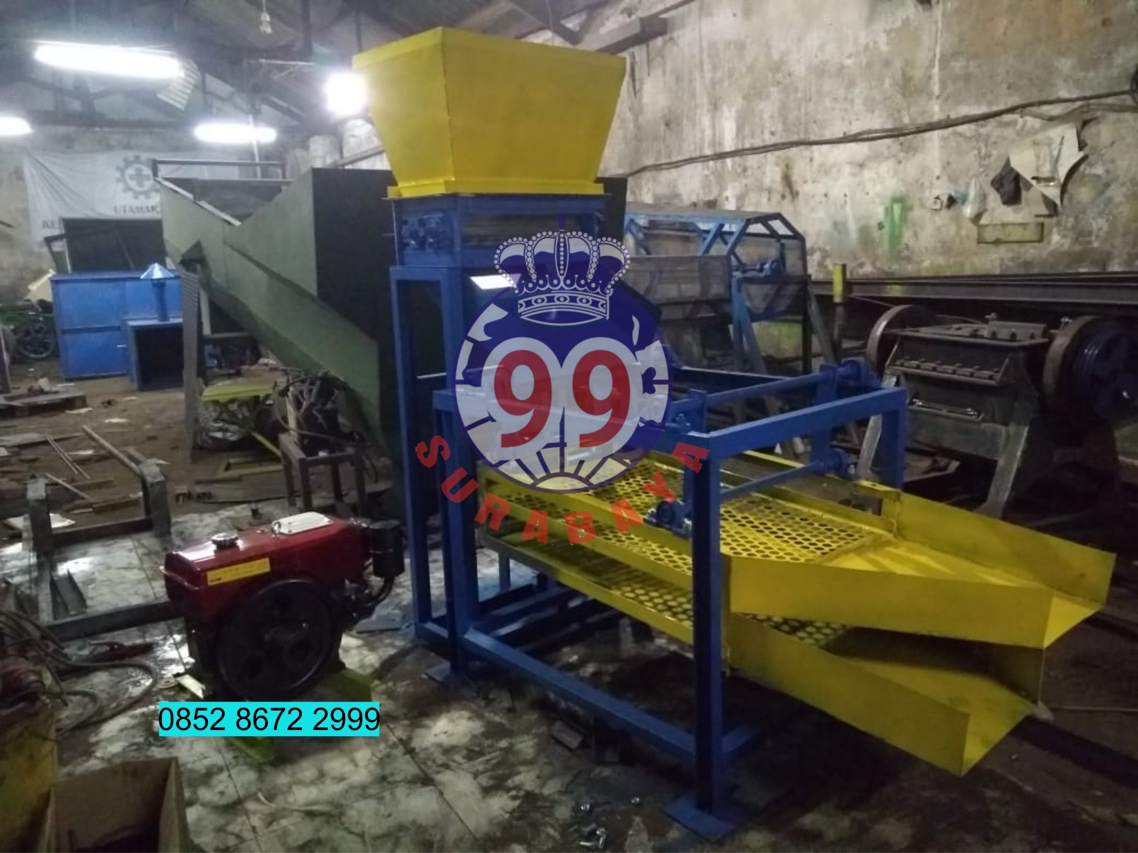 MESIN PEMECAH DAN PEMISAH BIJI KAKAO
