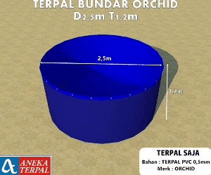 Kolam Terpal Bundar ORCHID D2.5m T1.2m