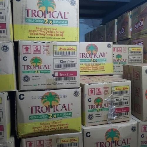 minyak goreng tropical 1/2 liter dus