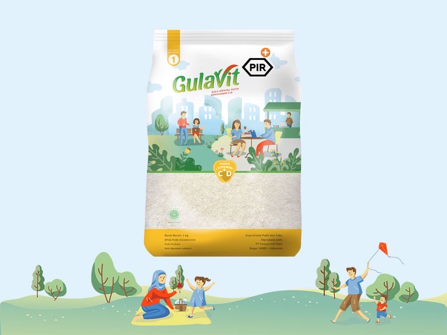 Gula Pasir Sehat Bervitamin C+D GULAVIT Kemasan 250gr 500gr 1kg 20kg