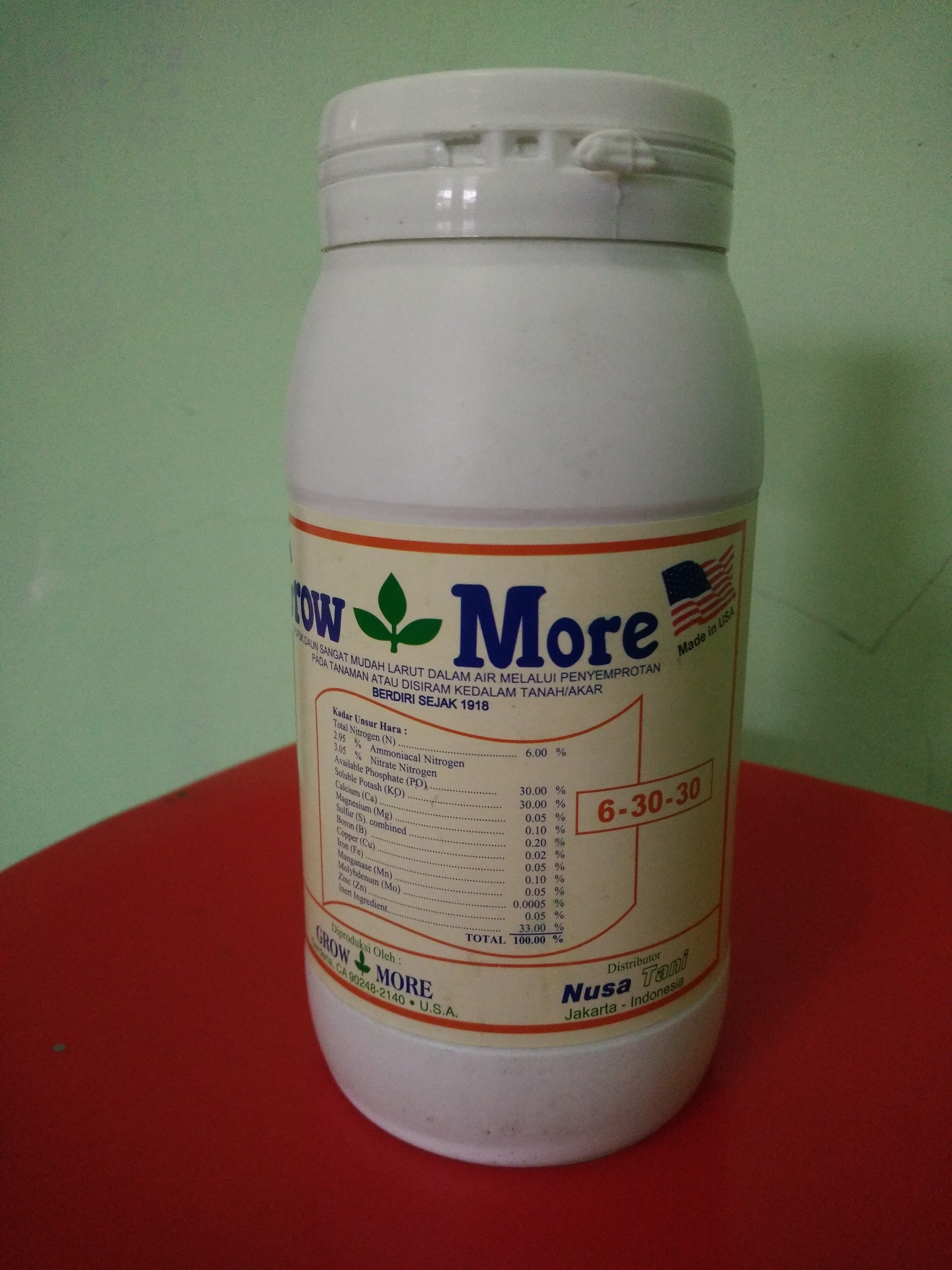 GrowMore 6-30-30 Berat Bersih 454 Gram