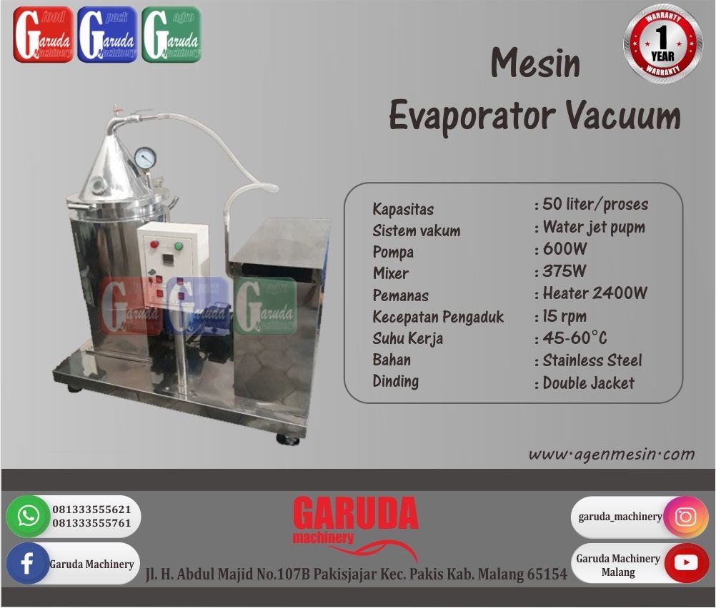 Mesin Evaporator Vacuum