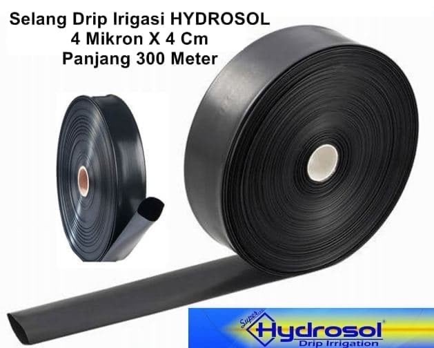 Selang Drip HYDROSOL 4 Mikron X 4 Cm X Panjang 300 Meter