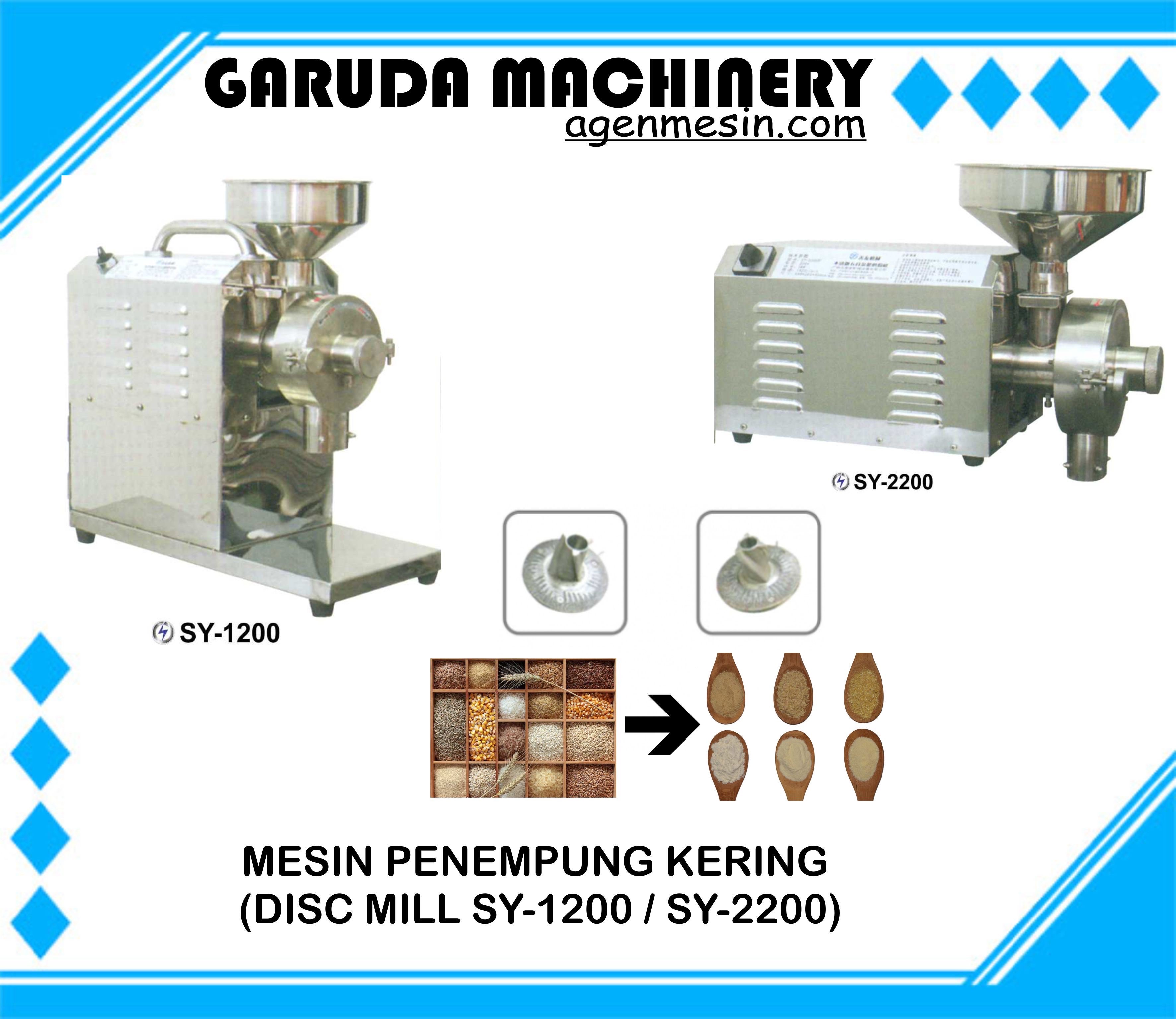 Mesin Pembuat Tepung ( DISC MILL MACHINE SY-1200 / SY-2200)