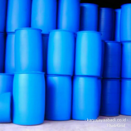 drum plastik 200l tempat ikan