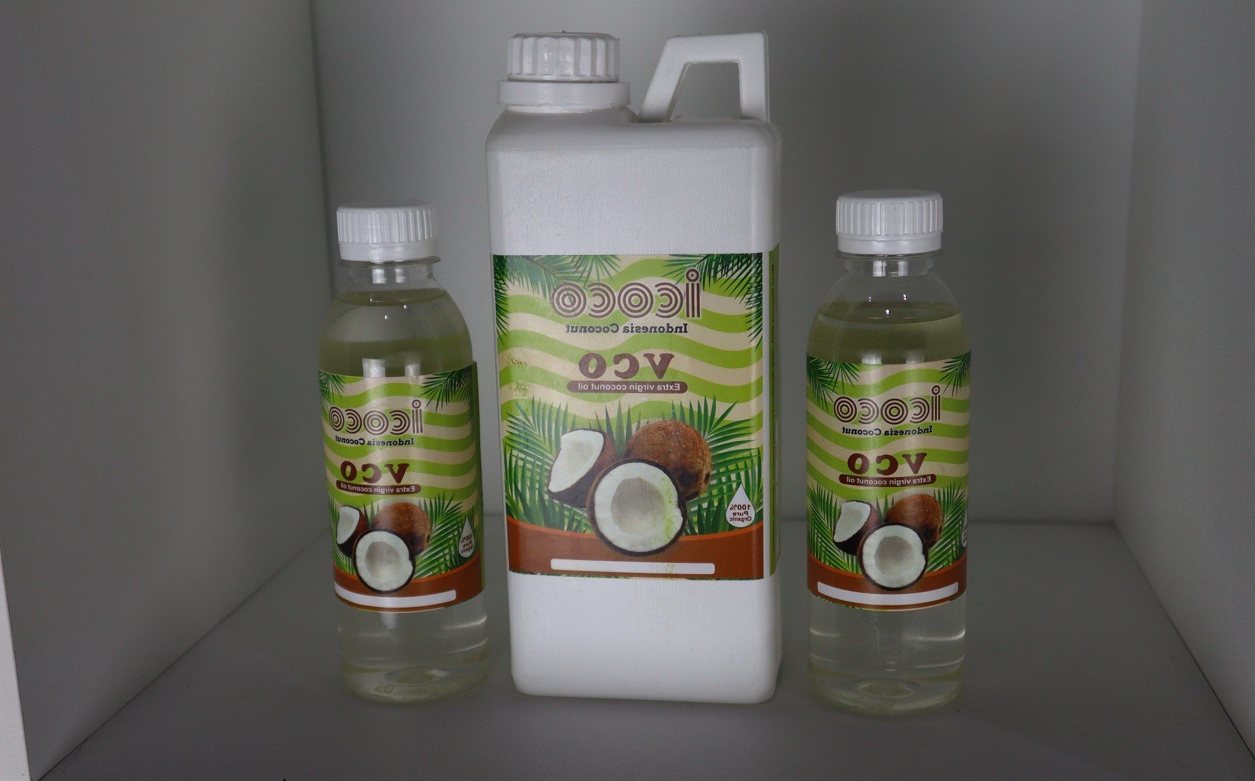 VCO Virgin coconut oil Minyak Kelapa Murni 100 % pure organic, ukuran 1 liter