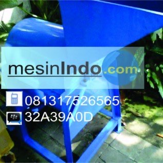 mesin chopper pencacah rumput biru