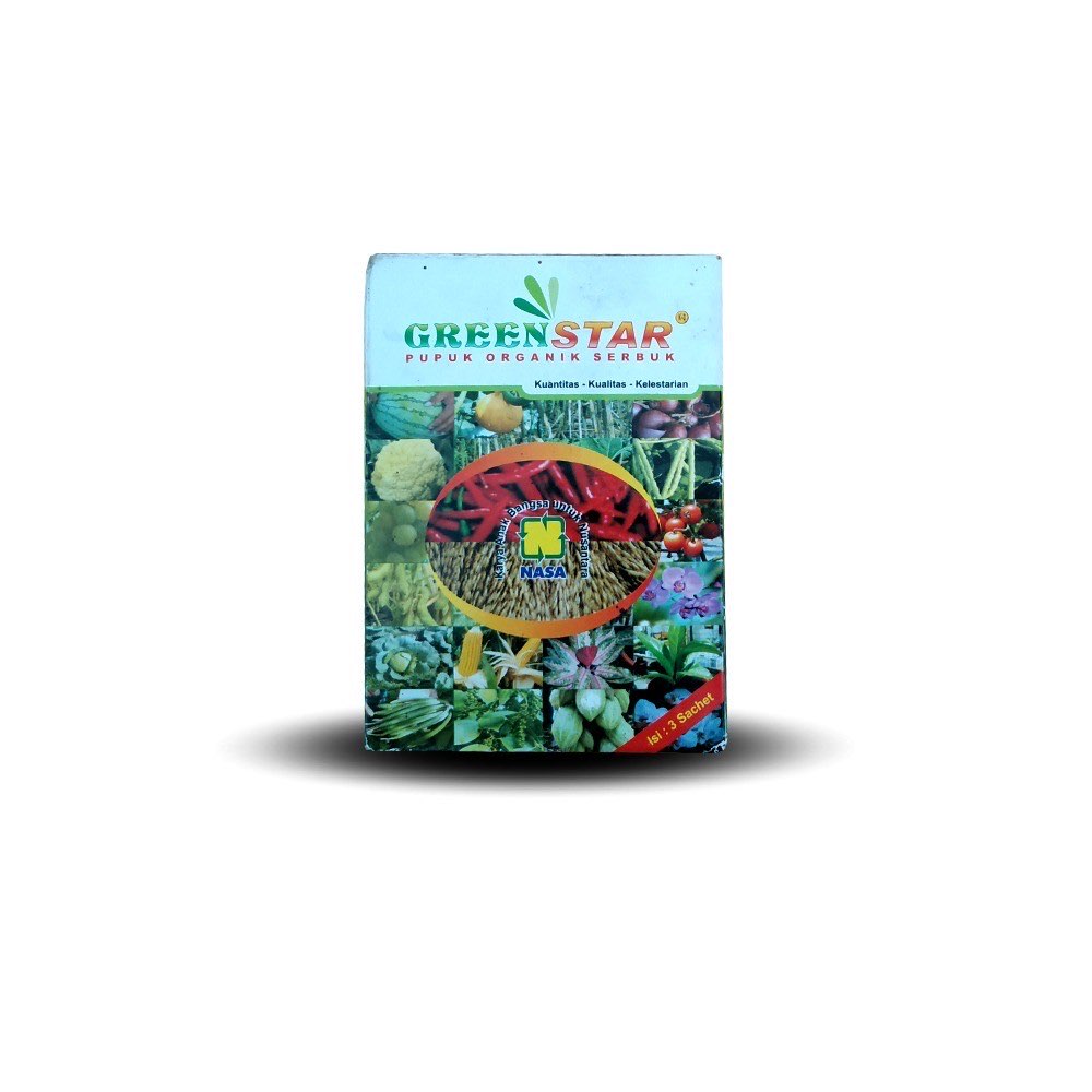 Green Star Pupuk Organik Serbuk Isi 3 Sachet - Star Farm
