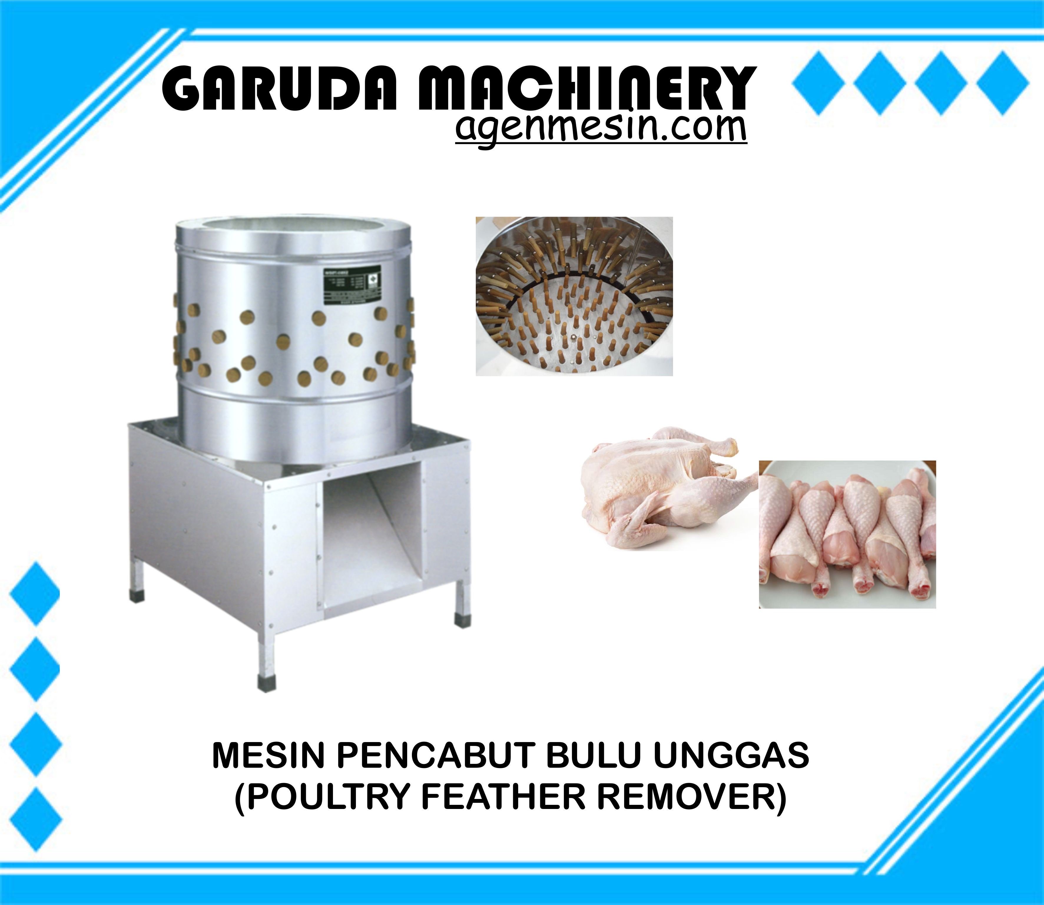 Mesin Pencabut Bulu Ayam, Bebek & Unggas (POULTRY FEATHER REMOVER)