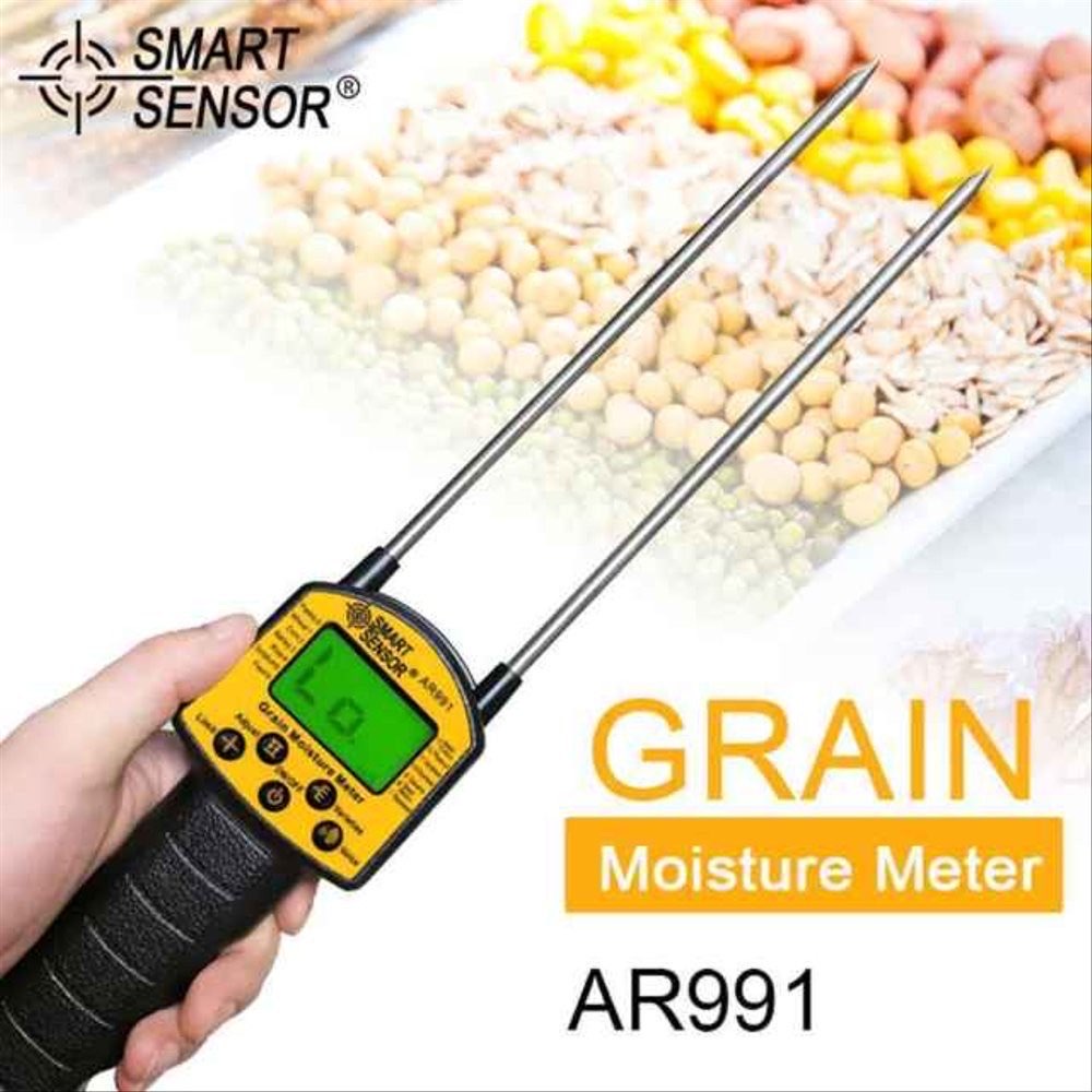 Grain Moisture Meter Smart Sensor AR991 kadar air beras gandum kapas Tester AR-9
