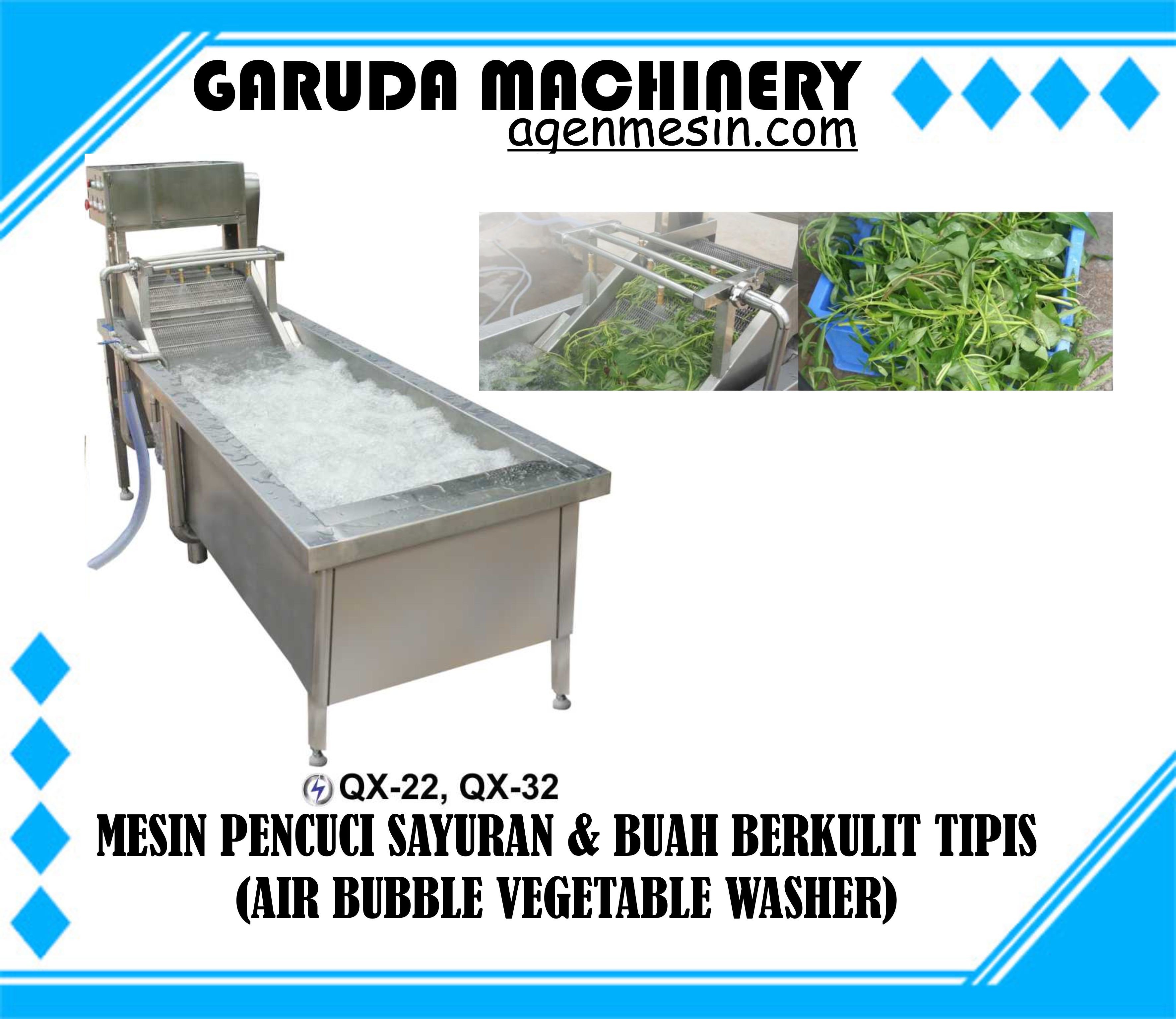 Mesin Pencuci Sayuran & Buah Berkulit Tipis
