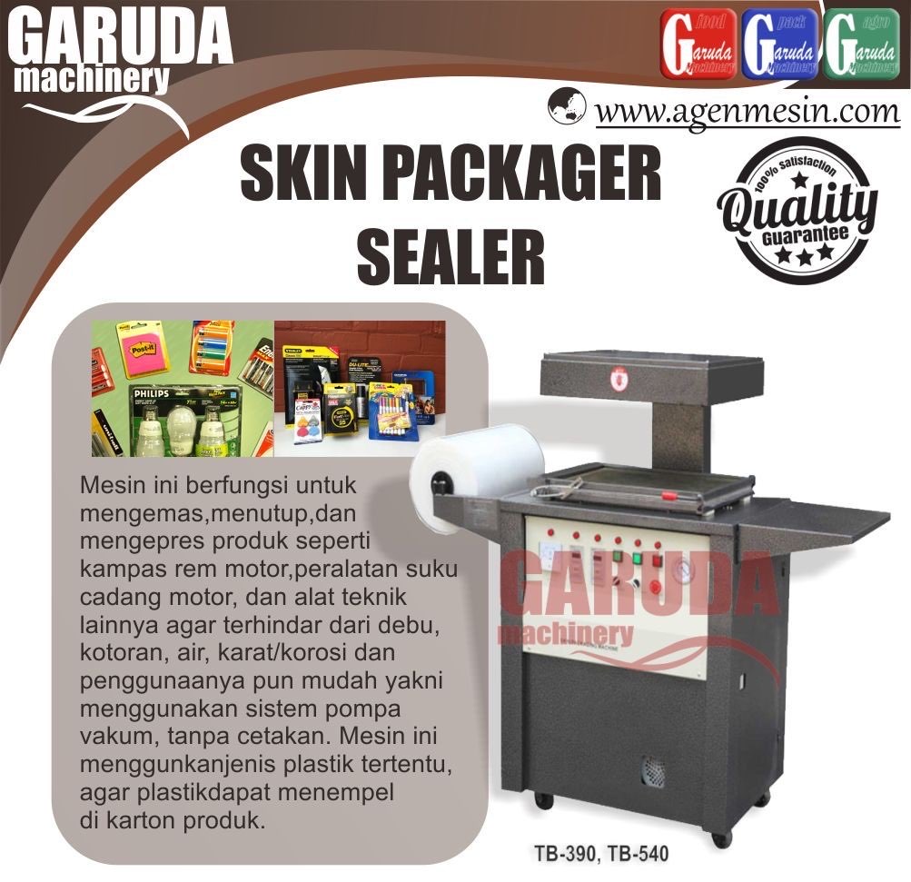 Mesin Pengemas Produk (Skin Pacakger Sealer)