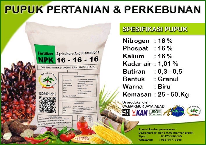 pupuk npk 16-16-16