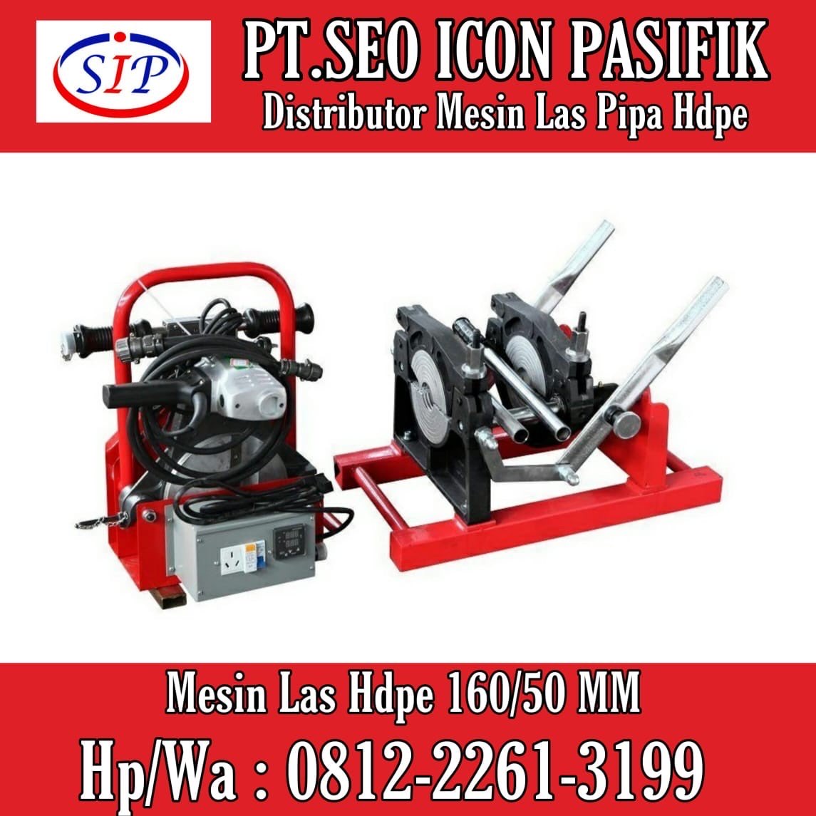Mesin Las HDPE 160 - Mesin Las HDPE Murah - Mesin Las HDPE 2-6 Inch