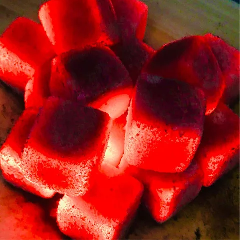 1 jam waktu bakar untuk arang briket kelapa shisha grosir