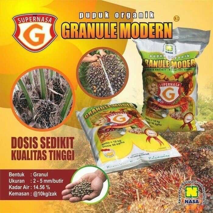 PUPUK ORGANIK SUPER NASA GRANULE 10 KG ASLI dari PT.NASA