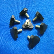 Knob Baut 3/16" x 1/2" kepala plastik hitam