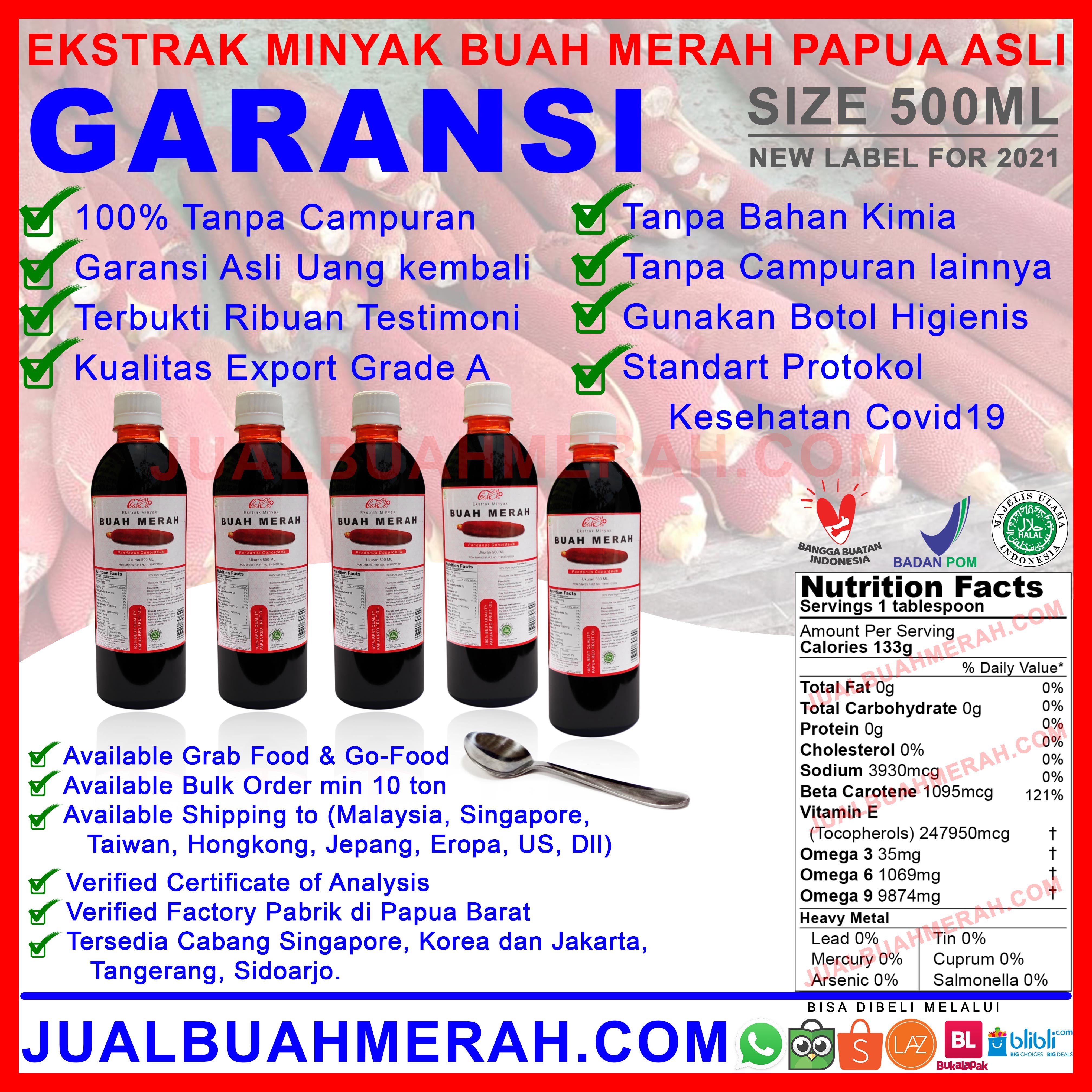 Ekstrak Sari Minyak Buah Merah Papua