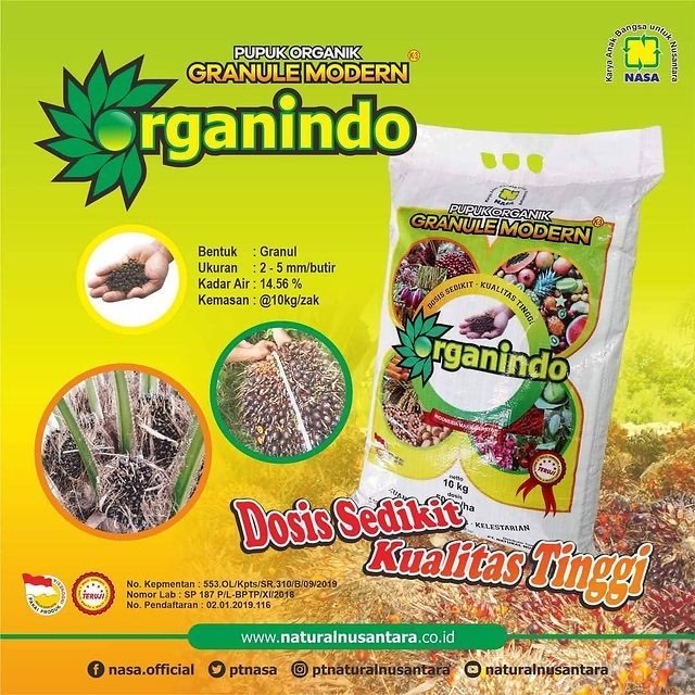 Pupuk Organik Granule Modern - Cukup 50kg/Hektar