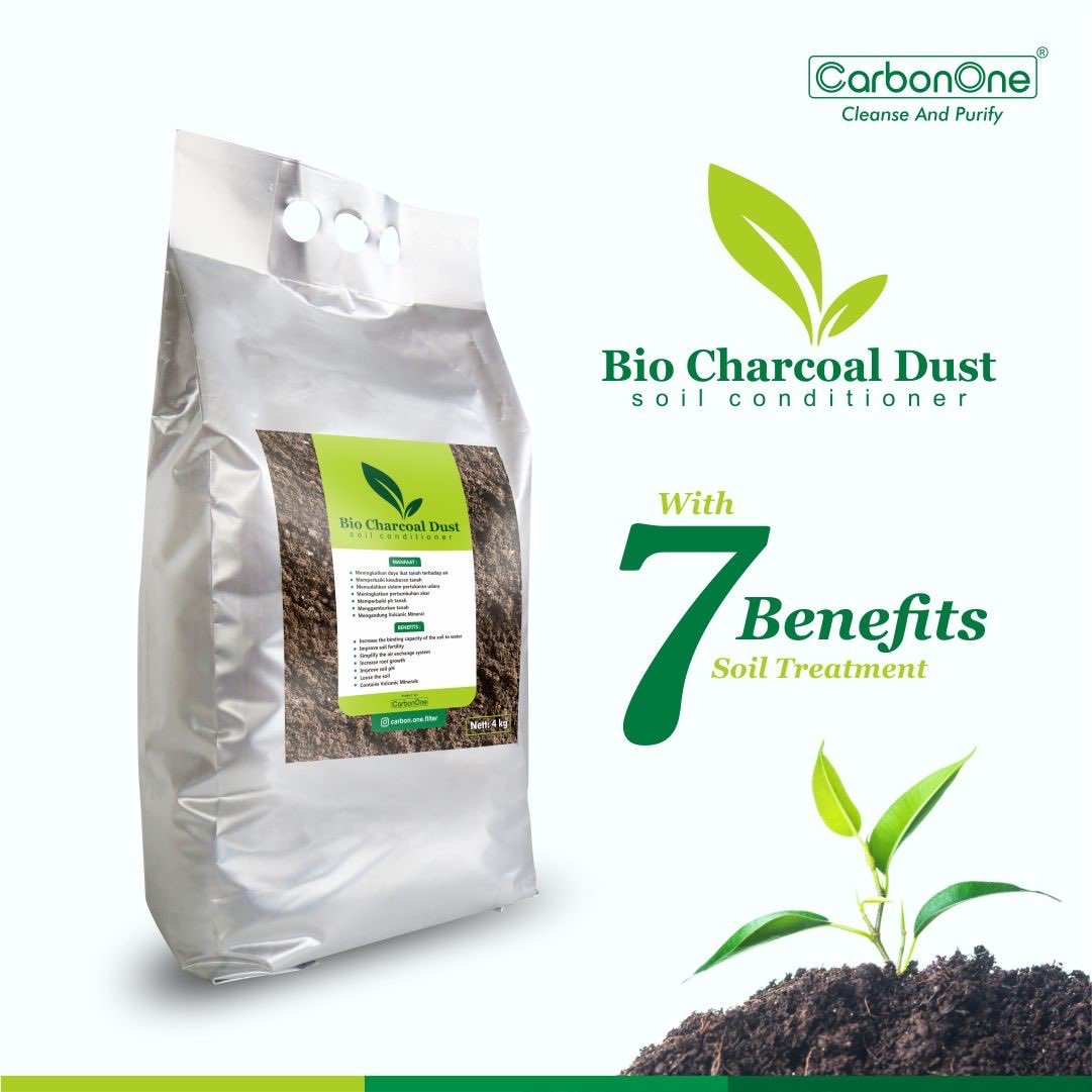 PUPUK BUNGA BIO CHARCOAL DUST 4kg-an 