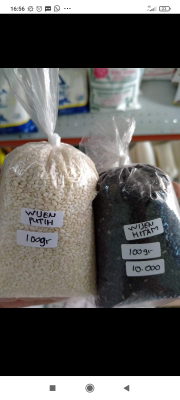 wijen putih dan hitam