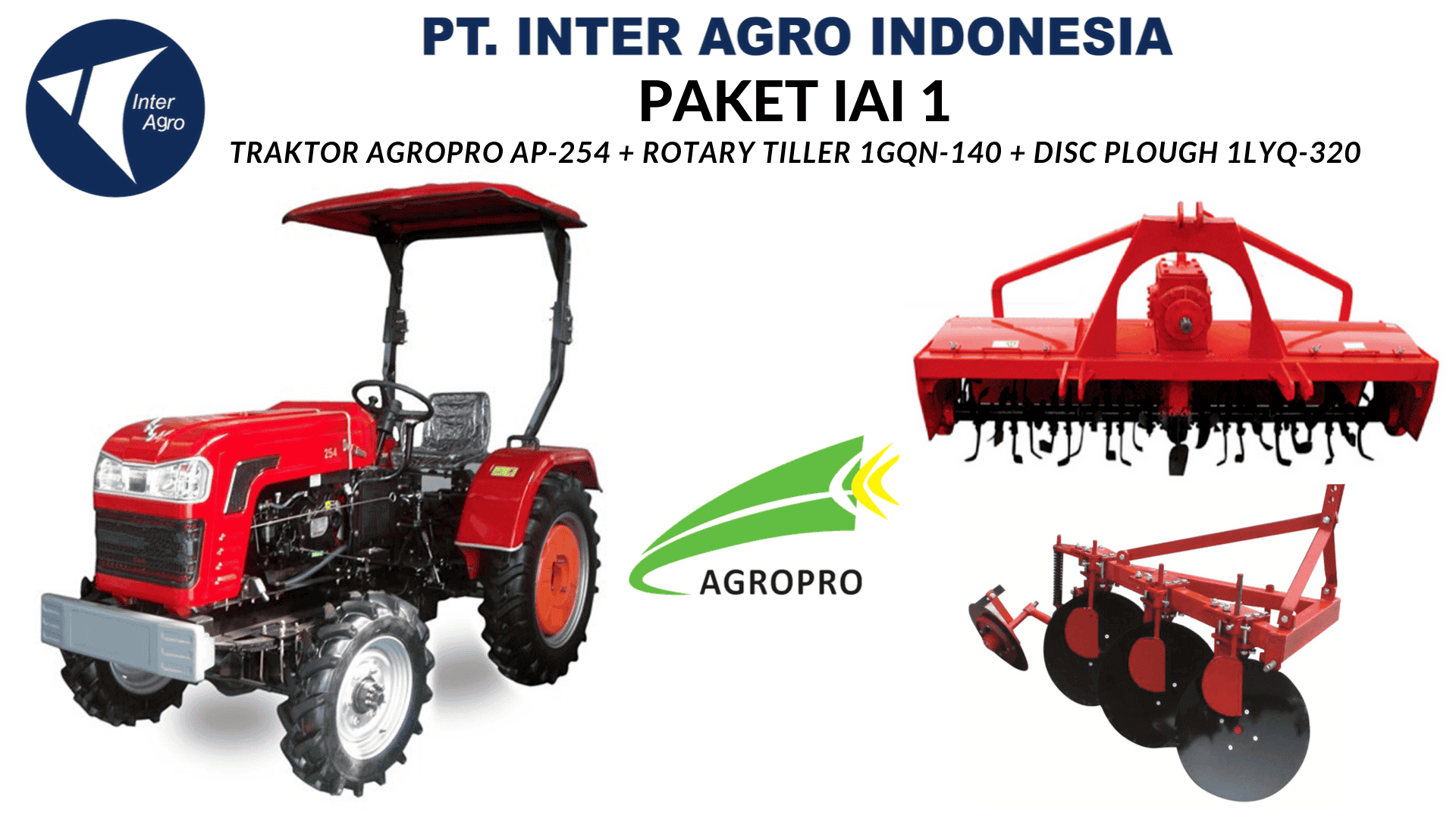 Paket Traktor 25 HP dan Implement (Paket IAI 1)